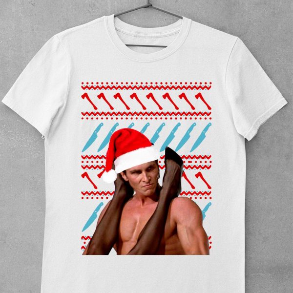 Official Patrick Bateman American Psycho ugly Christmas sweater shirt