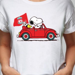 Hot Snoopy Driving Car Liverpool shirt