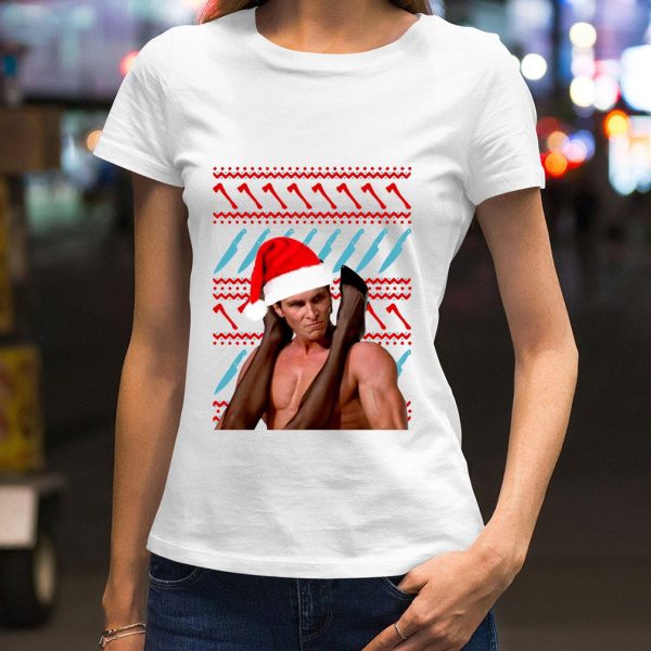 Official Patrick Bateman American Psycho ugly Christmas sweater shirt