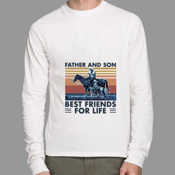 Original Horse Father And Son Best Friends For Life Vintage Retro shirt