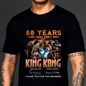 Official 88 Years 1933-2021 Of The King Kong Signatures Thank You For The Memories shirt 2