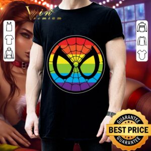 Funny Official LGBT World Pride 2019 Rainbow Spider Man Mark shirt 2