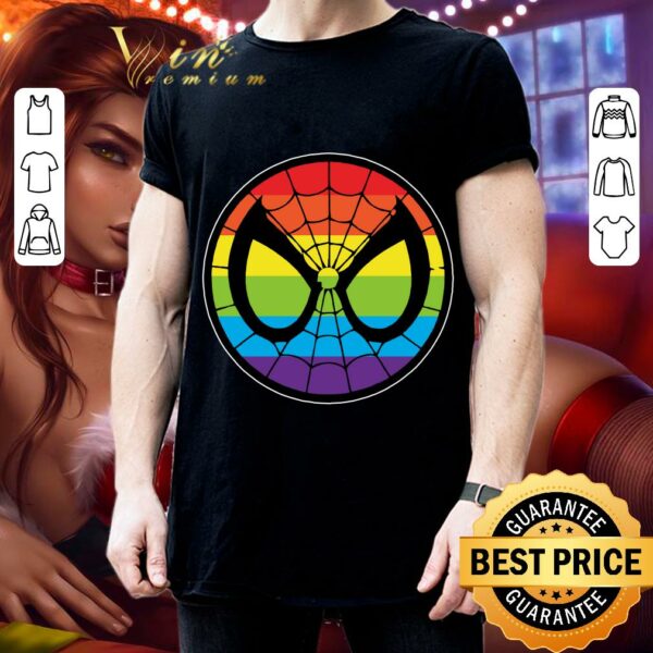 Funny Official LGBT World Pride 2019 Rainbow Spider Man Mark shirt