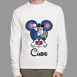 Funny Mickey Mouse Baseball Chicago Cubs shirt 1