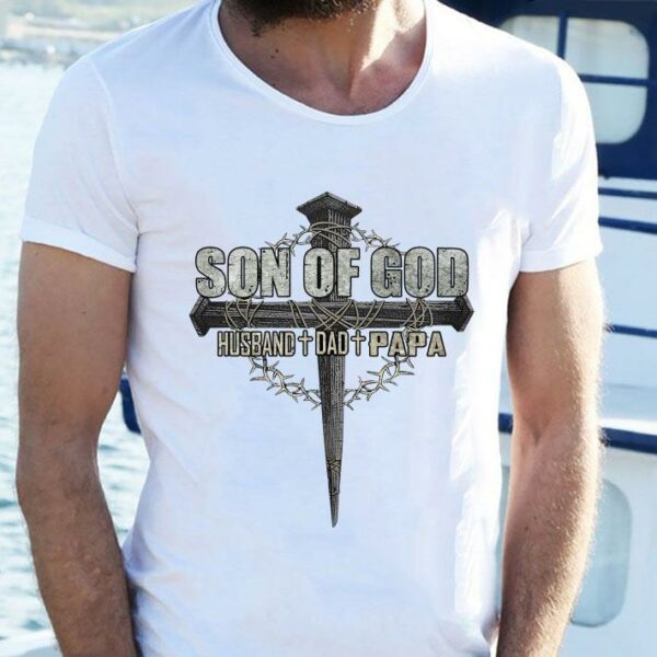 Hot SON OF GOD Grandpa Best Papa dad gifts husband gifts grandpa shirt