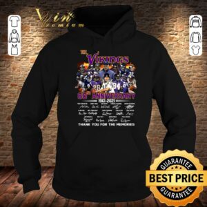 Hot The Viking 60th anniversary 1961-2021 signatures thank you for the memorie shirt 3
