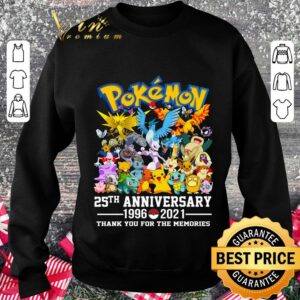 Awesome Pokémon's 25th anniversary,pokemon birthday,funny quotes shirt 2