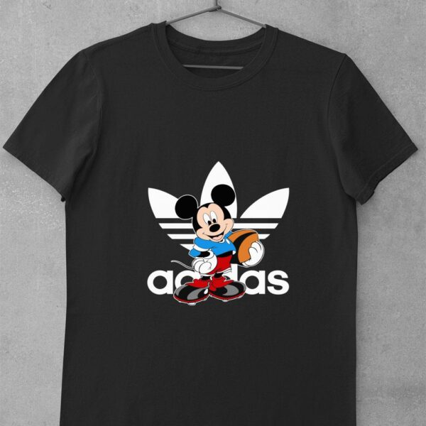 Premium Adidas Logo Rugby Mickey Mouse Disney Sports shirt