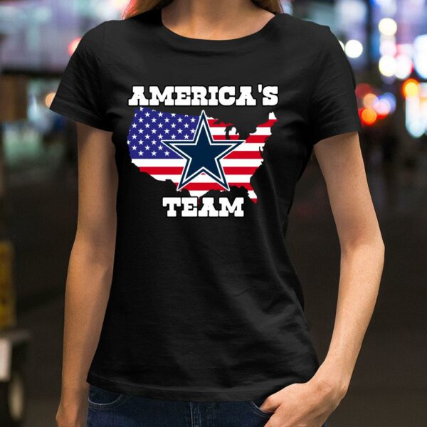 Premium Americas Team American Flag Veteran Independence Day Dallas Cowboys shirt