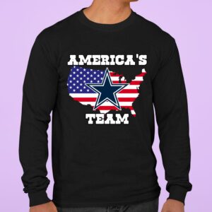 Premium Americas Team American Flag Veteran Independence Day Dallas Cowboys shirt 2
