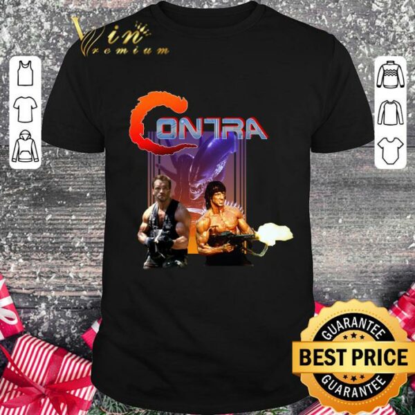 Original Contra movie Sylvester Stallone Arnold Schwarzenegger shirt