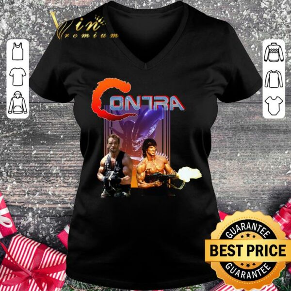 Original Contra movie Sylvester Stallone Arnold Schwarzenegger shirt