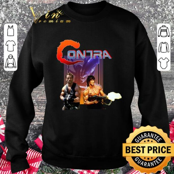 Original Contra movie Sylvester Stallone Arnold Schwarzenegger shirt