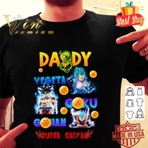 Official DADDY You are the best super saiyan shirt 1