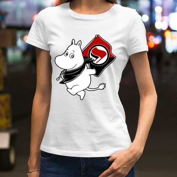 Funny Fender Antifa Moomin Anti Fascist shirt