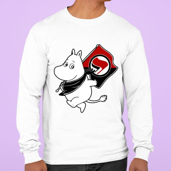 Funny Fender Antifa Moomin Anti Fascist shirt