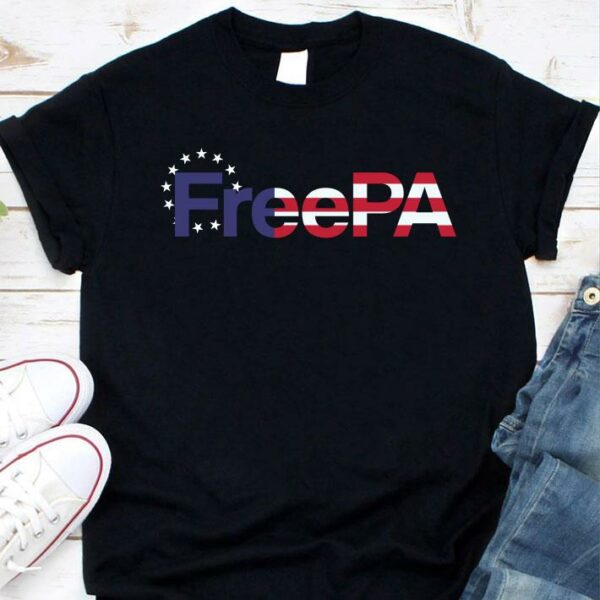 Premium Free Pa American Flag shirt