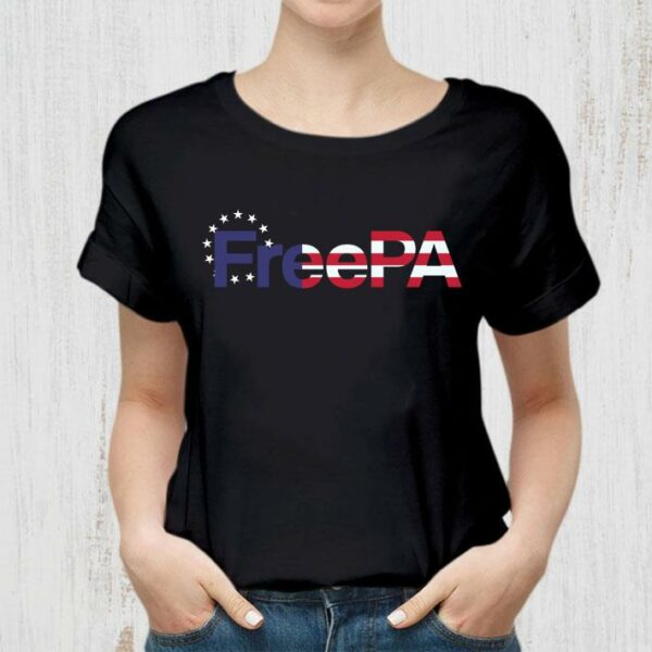 Premium Free Pa American Flag shirt