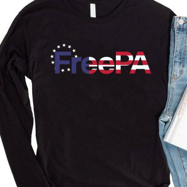 Premium Free Pa American Flag shirt