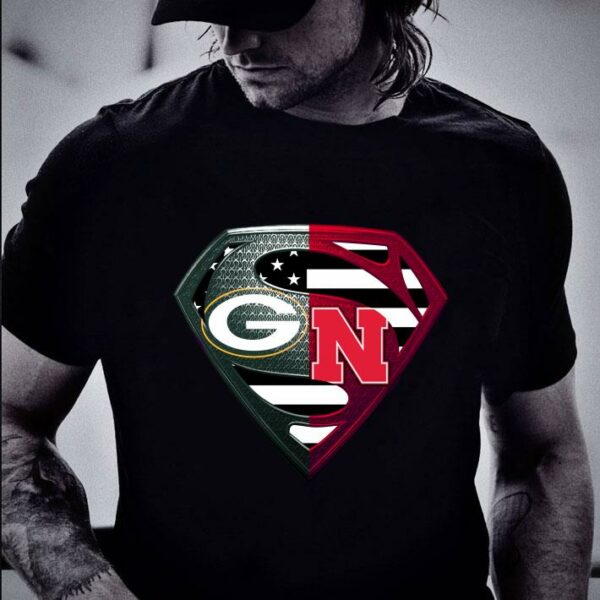 Best Green Bay Packers Vs Nebraska Cornhuskers Inside Superman Logo shirt