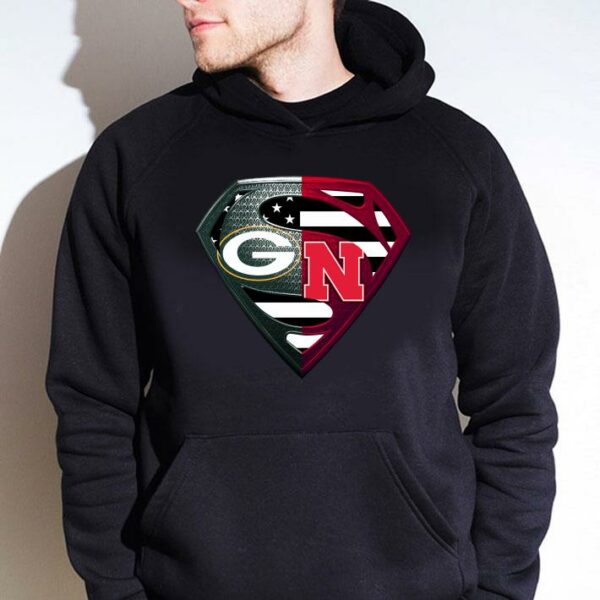 Best Green Bay Packers Vs Nebraska Cornhuskers Inside Superman Logo shirt