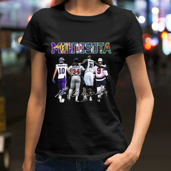 Best Minnesota sports teams signatures shirt