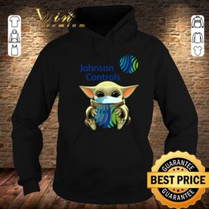 Official Star Wars Baby Yoda Hug Johnson Controls Mask Covid 19 shirt 3