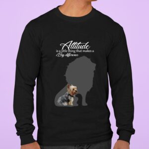Funny Yorkie Attitude is a little thing that makes a big difference shirt 2