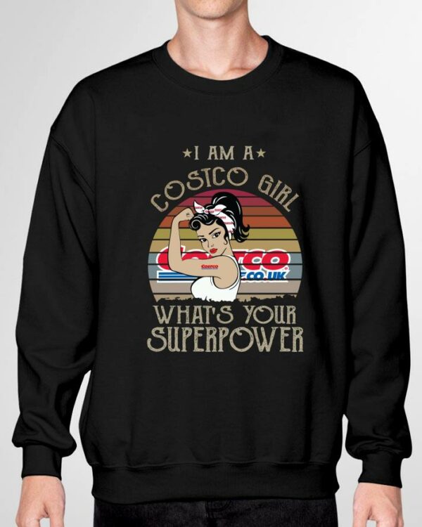 Funny I am a Costco girl what’s your superpower vintage shirt