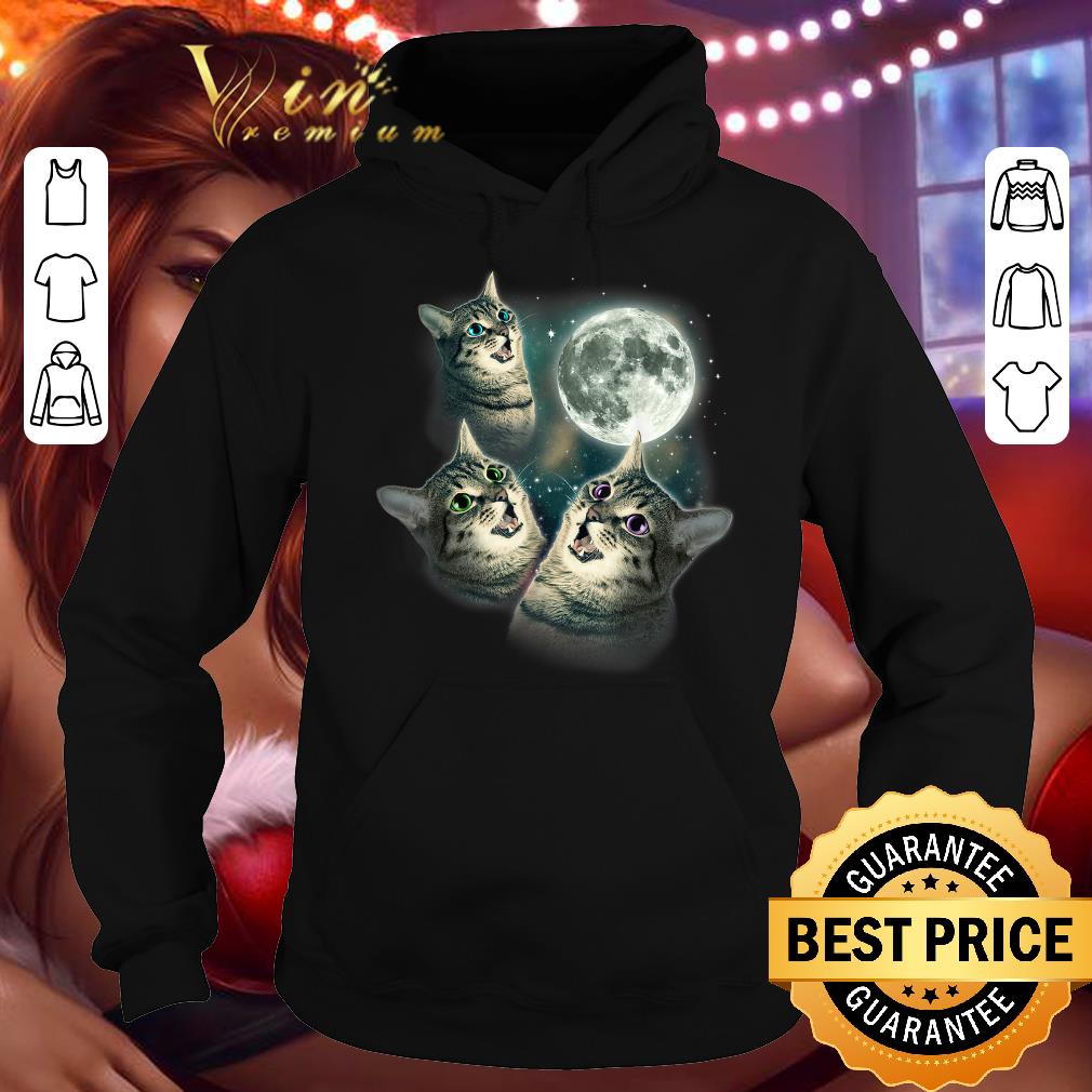 Original Official Three Cats Moon shirt bad95ba4 official three cats moon shirt 4 - Original Official Three Cats Moon shirt