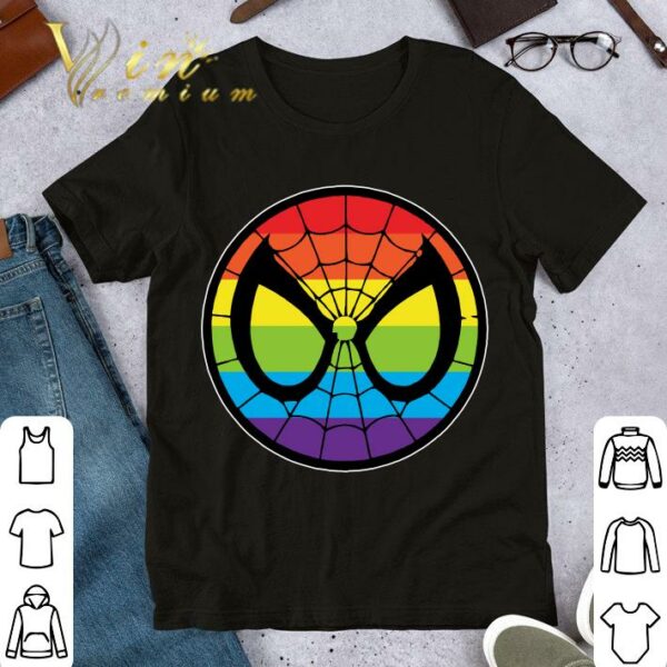 Funny Official LGBT World Pride 2019 Rainbow Spider Man Mark shirt