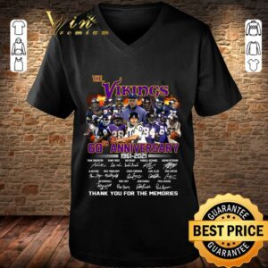 Hot The Viking 60th anniversary 1961-2021 signatures thank you for the memorie shirt 2