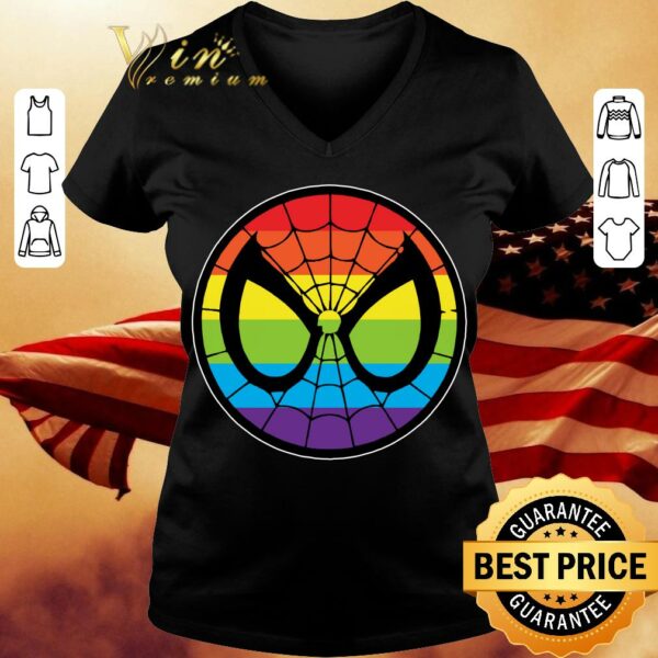 Funny Official LGBT World Pride 2019 Rainbow Spider Man Mark shirt