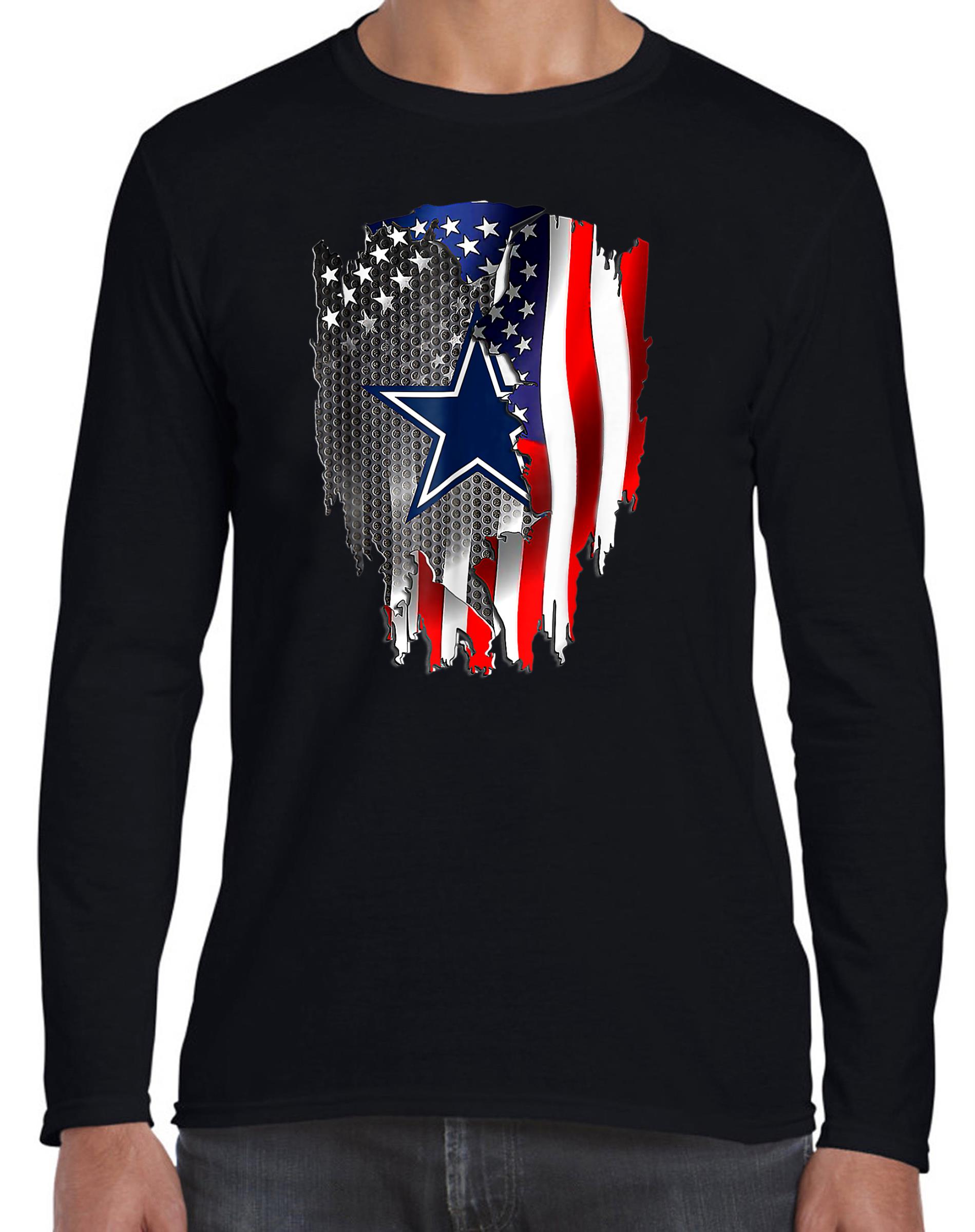 Fathers day Cowboy Flag football Dallas Fans USA Long Sleeve - Christmas in July Mid Year Report Still Naughty Official Shirt