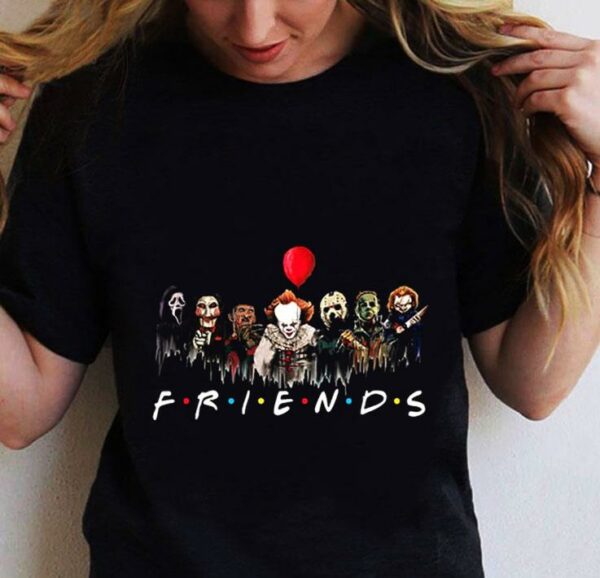 Horror Movie Killers Squad Friends Halloween Shirt