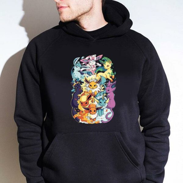 Best Pokemon Eevee Flareon Espeon Jolteon Umbreon Sylveon Vaporeon Leafeon Glaceon Pokemon Evolutions Eevee Mega Evolve Shirt