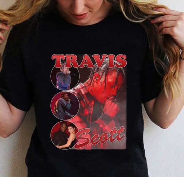 Travis Scott Hip Hop Bootleg Rapper Tee Vintage Style Shirt