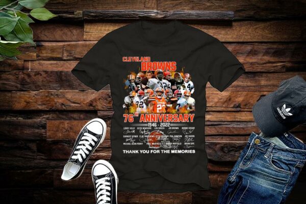 Cleveland Browns Shirt, Cleveland Browns76th Anniversary 1946-2022 Shirt