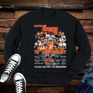 Cleveland Browns Shirt, Cleveland Browns76th Anniversary 1946-2022 Shirt 1