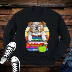 English Bull Dog Back To School Book Worm Dog Shirt Limited 1
