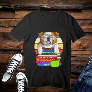 English Bull Dog Back To School Book Worm Dog Shirt Limited 3