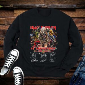 Iron Maiden 46th Anniversary 1975-2021 Signatures Shirt Limited 1