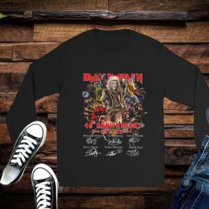 Iron Maiden 46th Anniversary 1975-2021 Signatures Shirt Limited 2