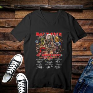 Iron Maiden 46th Anniversary 1975-2021 Signatures Shirt Limited 3