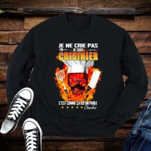 Je Suis Cuisinier Jai Fini Skull Chef Shirt Limited 1