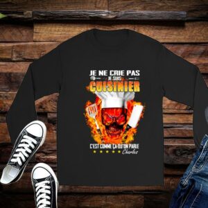 Je Suis Cuisinier Jai Fini Skull Chef Shirt Limited 2