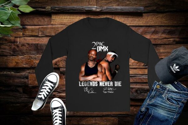 Limited 2PAC DMX Legends Never Die Shirt, DMX Shirt Gift Fan, Hip Hop Shirt, Rapper Shirt