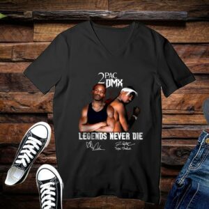 Limited 2PAC DMX Legends Never Die Shirt, DMX Shirt Gift Fan, Hip Hop Shirt, Rapper Shirt 3
