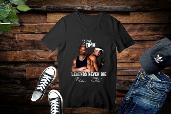 Limited 2PAC DMX Legends Never Die Shirt, DMX Shirt Gift Fan, Hip Hop Shirt, Rapper Shirt