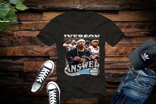 Limited Allen Iverson Shirt The Answer Graphic Unisex Tshirt Sweatshirt